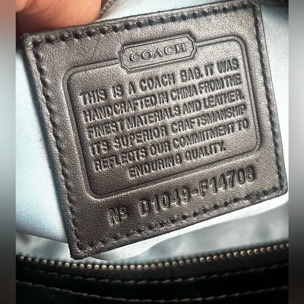 Coach Black and Cream Women's Bag